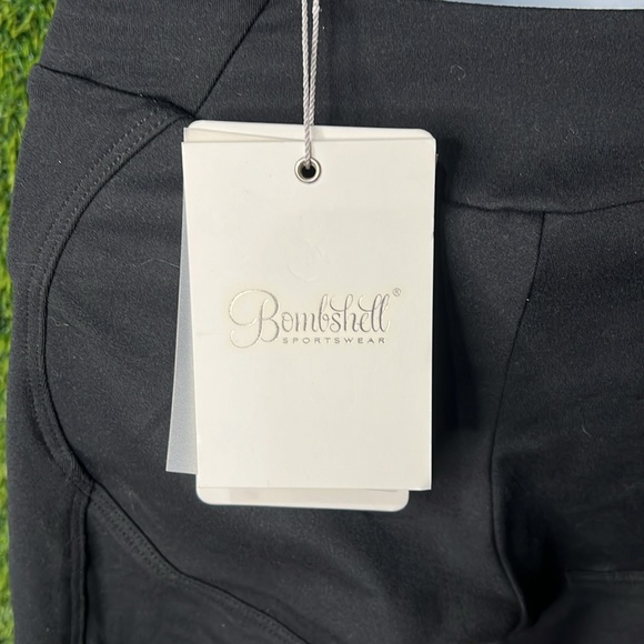 Rare! NWT Bombshell Sportswear Divine Adjustable Waist Black Leggings M - Picture 5 of 7